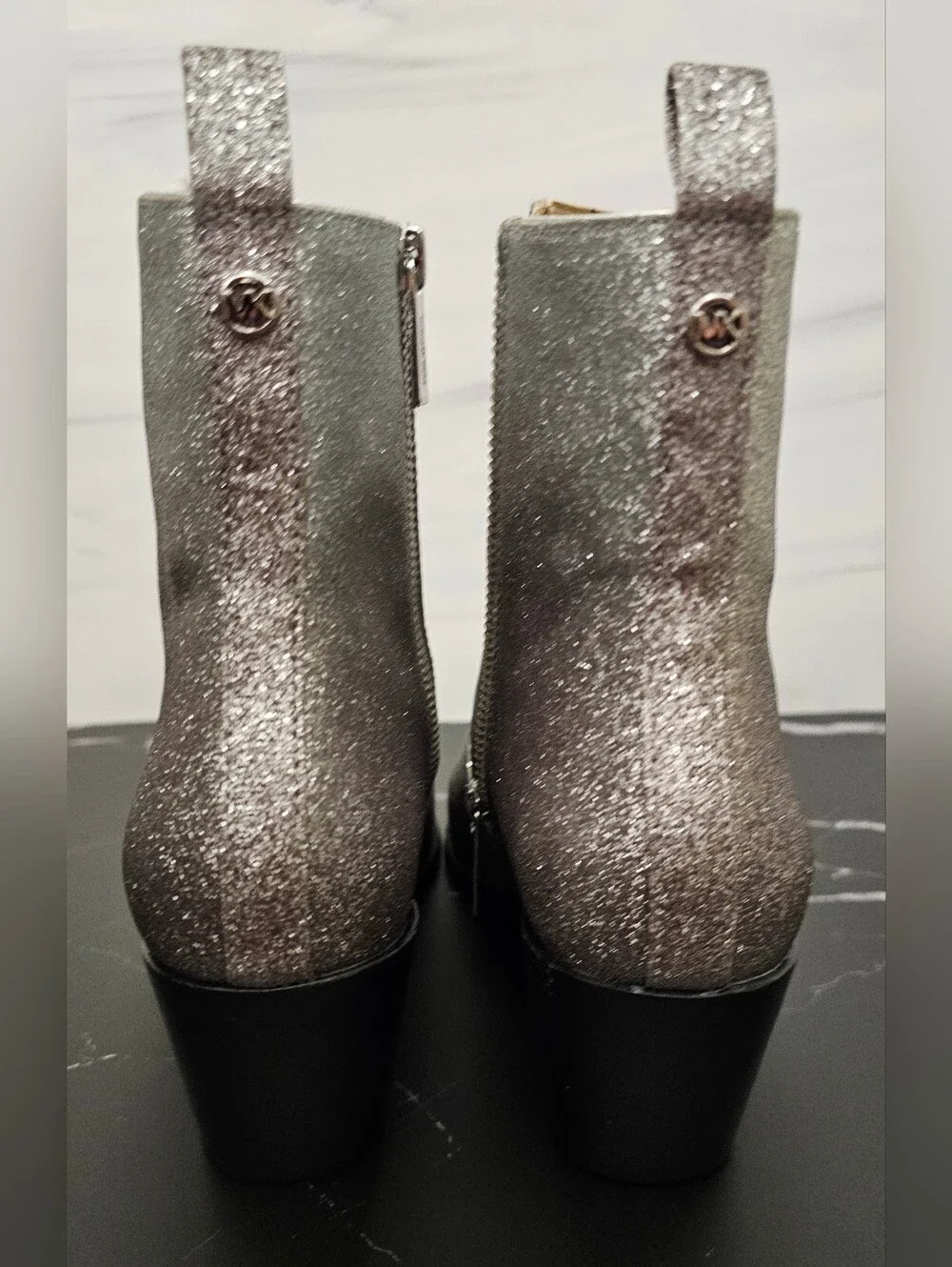 MICHAEL Michael Kors Harlow Glitter Booties 7.5M